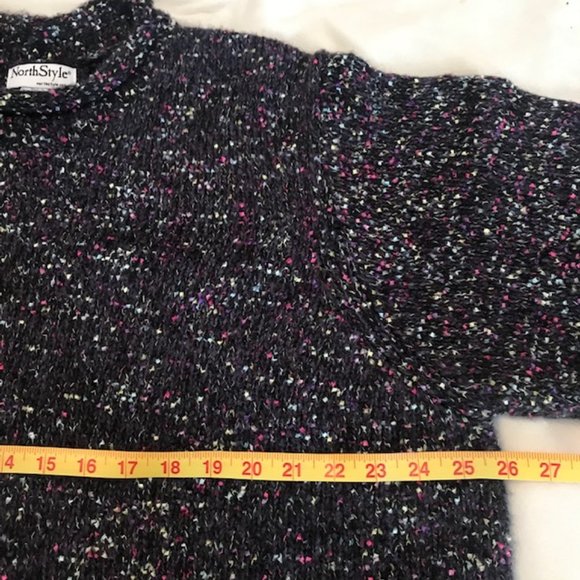 EUC North Style multicolor marled knit Pullover Sweater, 2X - Picture 3 of 7